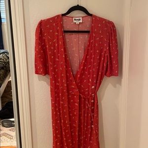 Rouje Red Floral Dress